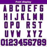 Custom White Purple Football Jersey Personalized Football Shirts for Men Women  Printed Team Name Number Logo