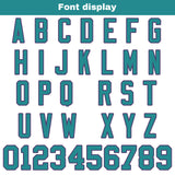 Custom White Aqua Football Jersey Personalized Football Shirts for Men Women  Printed Team Name Number Logo