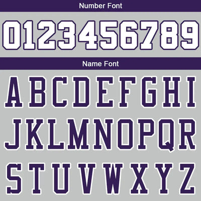 Custom Stitched Basketball Jersey for Men, Women And Kids Gray-Purple-White enthsush