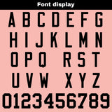 Custom Pink Black Football Jersey Personalized Football Shirts for Men Women  Printed Team Name Number Logo