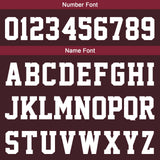 Custom Burgundy Sleeve Hoodies for Men Women Shirts with Hoods Printed Name Logo