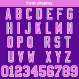 Custom Purple Pink Football Jersey Personalized Football Shirts for Men Women  Printed Team Name Number Logo