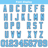 Custom White Sky Blue Football Jersey Personalized Football Shirts for Men Women  Printed Team Name Number Logo