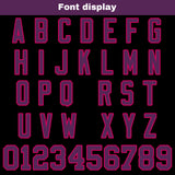 Custom Black Pink Football Jersey Personalized Football Shirts for Men Women  Printed Team Name Number Logo