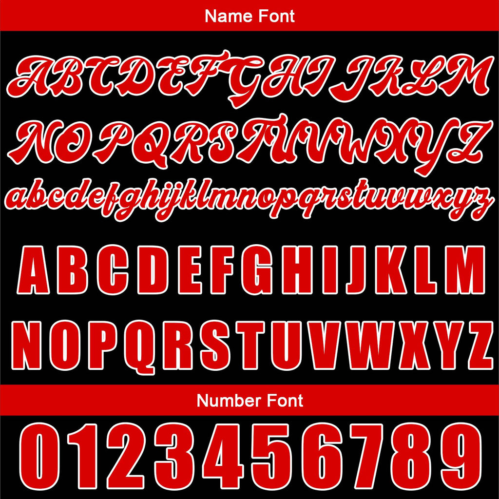 Custom Black Red Basketball Jersey Uniform Suit Printed Your Logo Name Number enthsush
