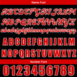 Custom Black Red Basketball Jersey Uniform Suit Printed Your Logo Name Number