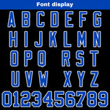 Custom Black Blue Football Jersey Personalized Football Shirts for Men Women  Printed Team Name Number Logo