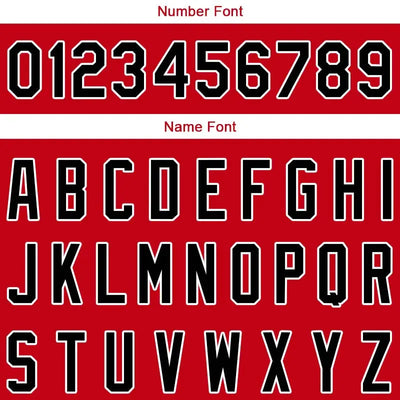 Custom Stitched Basketball Jersey for Men, Women And Kids Red-White-Black enthsush