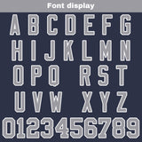 Custom Navy Gray Football Jersey Personalized Football Shirts for Men Women  Printed Team Name Number Logo