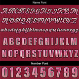 Custom Red Jersey Personalized Baseball Shirt for Men Women Kids Youth