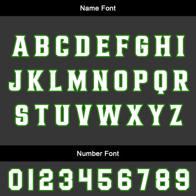 Custom Black Green Basketball Jersey Uniform Suit Printed Your Logo Name Number enthsush