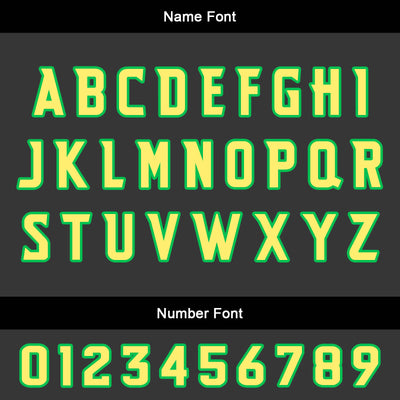 Custom Green Yellow Basketball Jersey Uniform Suit Printed Your Logo Name Number enthsush