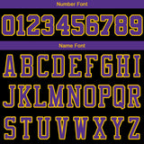 Custom Stitched Basketball Jersey for Men, Women And Kids Black-Purple-Yellow