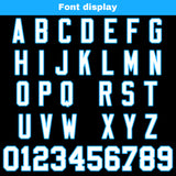 Custom Black Sky Blue Football Jersey Personalized Football Shirts for Men Women  Printed Team Name Number Logo