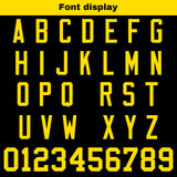 Custom Black Yellow Football Jersey Personalized Football Shirts for Men Women  Printed Team Name Number Logo