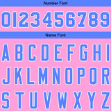 Custom Pink Light Blue Sweatshirt Hoodie For Men Women Girl Boy Print Your Logo Name Number