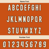 Custom Orange Cream Reversible Football Jersey Personalized Gradient Football Shirts for Men Printed Team Name Number Logo