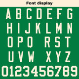 Custom Green Cream Football Jersey Personalized Football Shirts for Men Women  Printed Team Name Number Logo