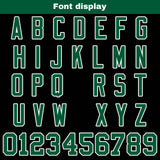 Custom Black Green Reversible Gradient Football Jersey Personalized Football Shirts for Men Women  Printed Team Name Number Logo