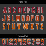 Custom Black Orange Jerseys for Men Women Personalized Soccer Uniforms for Adult and Kid