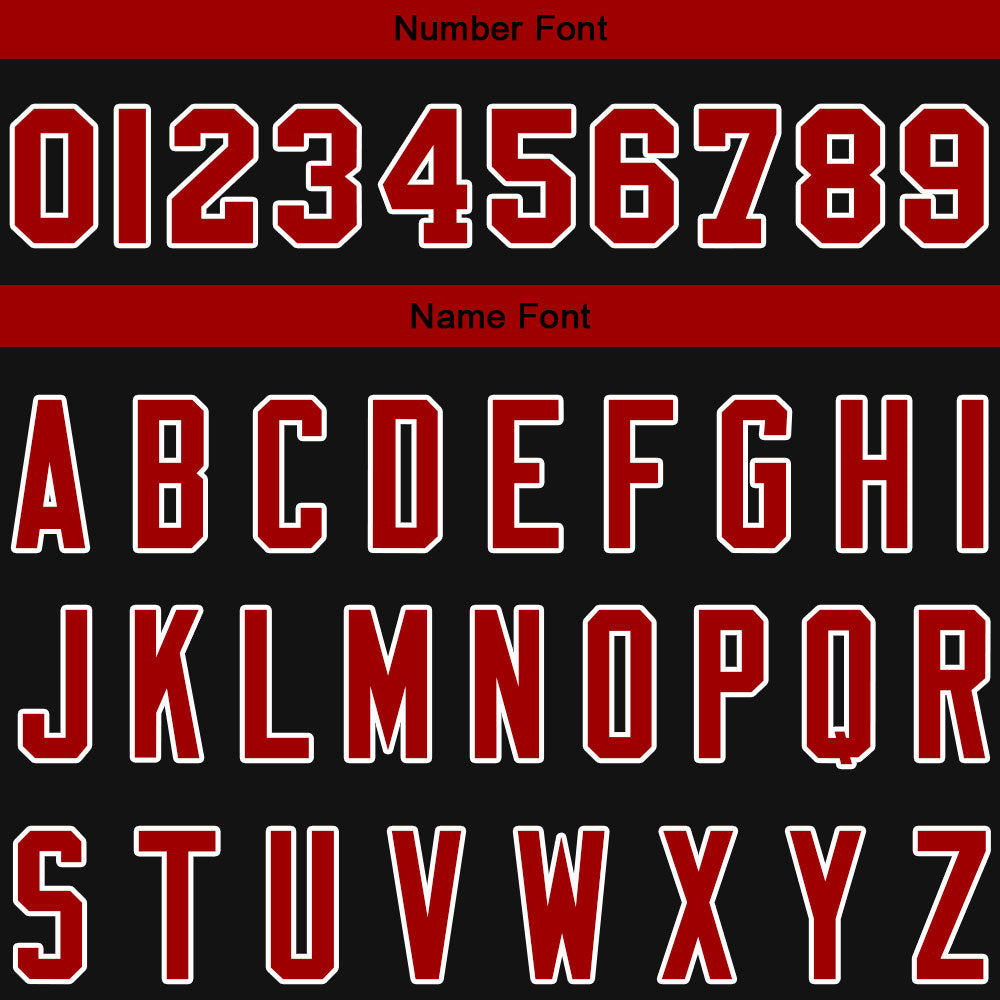 Custom Black Deep Red Sweatshirt Hoodie For Men Women Girl Boy Print Your Logo Name Number enthsush