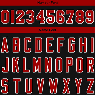Custom Black Deep Red Sweatshirt Hoodie For Men Women Girl Boy Print Your Logo Name Number enthsush