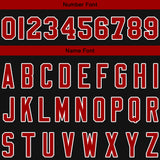 Custom Black Deep Red Sweatshirt Hoodie For Men Women Girl Boy Print Your Logo Name Number