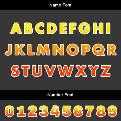 Custom Orange Yellow Basketball Jersey Uniform Suit Printed Your Logo Name Number enthsush