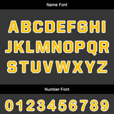 Custom Black Yellow Jerseys for Men Women Personalized Soccer Uniforms for Adult and Kid