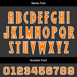 Custom Black Orange Soccer Jerseys for Men Women Personalized Soccer Uniforms for Adult and Kid