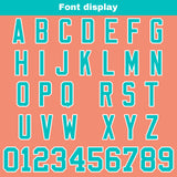 Custom Pink Cyan Football Jersey Personalized Football Shirts for Men Women  Printed Team Name Number Logo