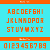 Custom Cyan Orange Basketball Soccer Football Shooting Long T-Shirt for Adults and Kids