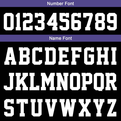 Custom Black Purple Sleeve Hoodies for Men Women Shirts with Hoods Printed Name Logo enthsush