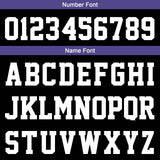 Custom Black Purple Sleeve Hoodies for Men Women Shirts with Hoods Printed Name Logo