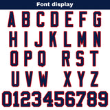 Custom White Navy Red Football Jersey Personalized Football Shirts for Men Women  Printed Team Name Number Logo