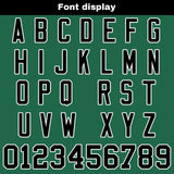 Custom Green Black Football Jersey Personalized Football Shirts for Men Women  Printed Team Name Number Logo