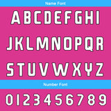 Custom Blue Pink Reversible Football Jersey Personalized Gradient Football Shirts for Men Printed Team Name Number Logo