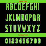 Custom Black Green Reversible Football Jersey Personalized Gradient Football Shirts for Men Printed Team Name Number Logo