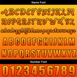 Custom Orange Jersey Personalized Baseball Shirt for Men Women Kids Youth