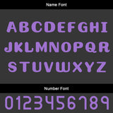 Custom Black Purple Jerseys for Men Women Personalized Soccer Uniforms for Adult and Kid