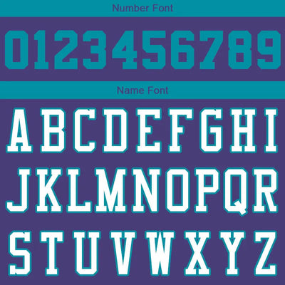 Custom Stitched Basketball Jersey for Men, Women And Kids Purple-Teal-White enthsush