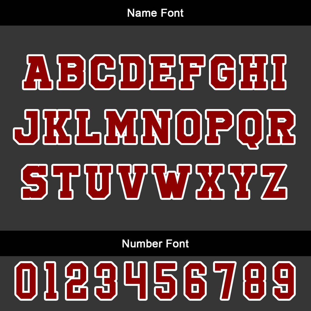 Custom Black Red Basketball Jersey Uniform Suit Printed Your Logo Name Number enthsush