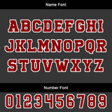 Custom Black Red Basketball Jersey Uniform Suit Printed Your Logo Name Number