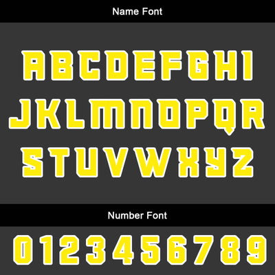 Custom Yellow Basketball Jersey Uniform Suit Printed Your Logo Name Number enthsush