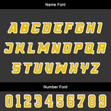 Custom White Blue Lemon Yellow Basketball Jersey Uniform Suit Printed Your Logo Name Number