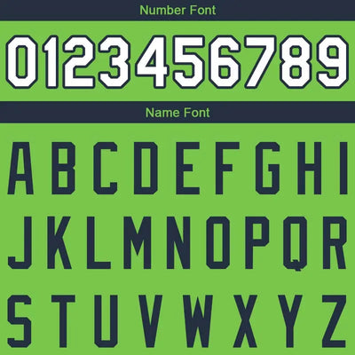 Custom Stitched Basketball Jersey for Men, Women And Kids Neon Green-Navy-White enthsush