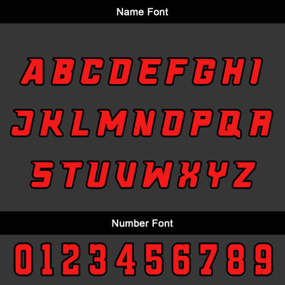 Custom Red Black Basketball Jersey Uniform Suit Printed Your Logo Name Number enthsush