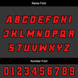 Custom Red Black Basketball Jersey Uniform Suit Printed Your Logo Name Number