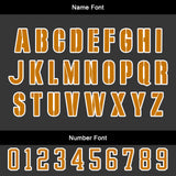 Custom Black Orange Basketball Jersey Uniform Suit Printed Your Logo Name Number