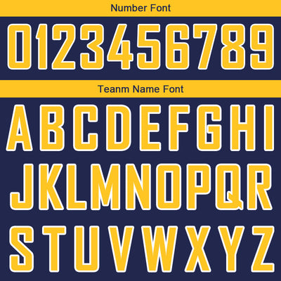Custom Stitched Basketball Jersey for Men, Women And Kids Navy-Yellow-White enthsush